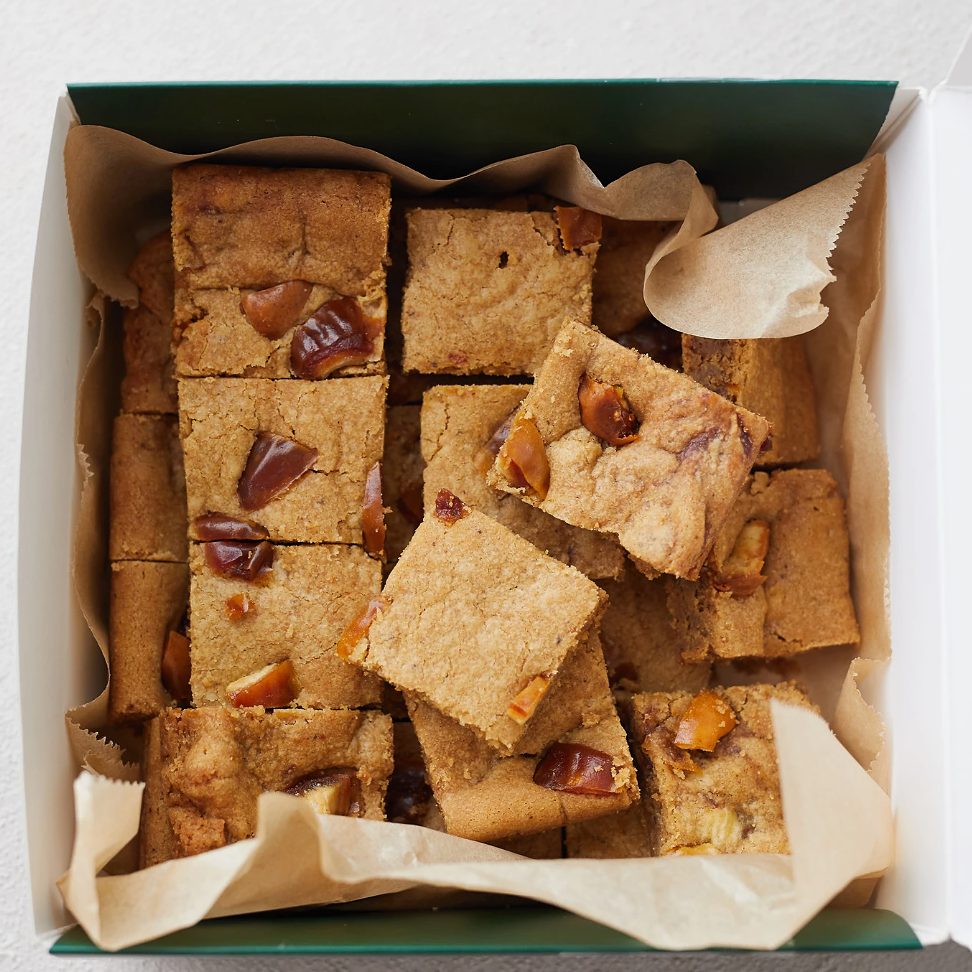 Date Blondies – soft chewy dessert made with premium dates UAE