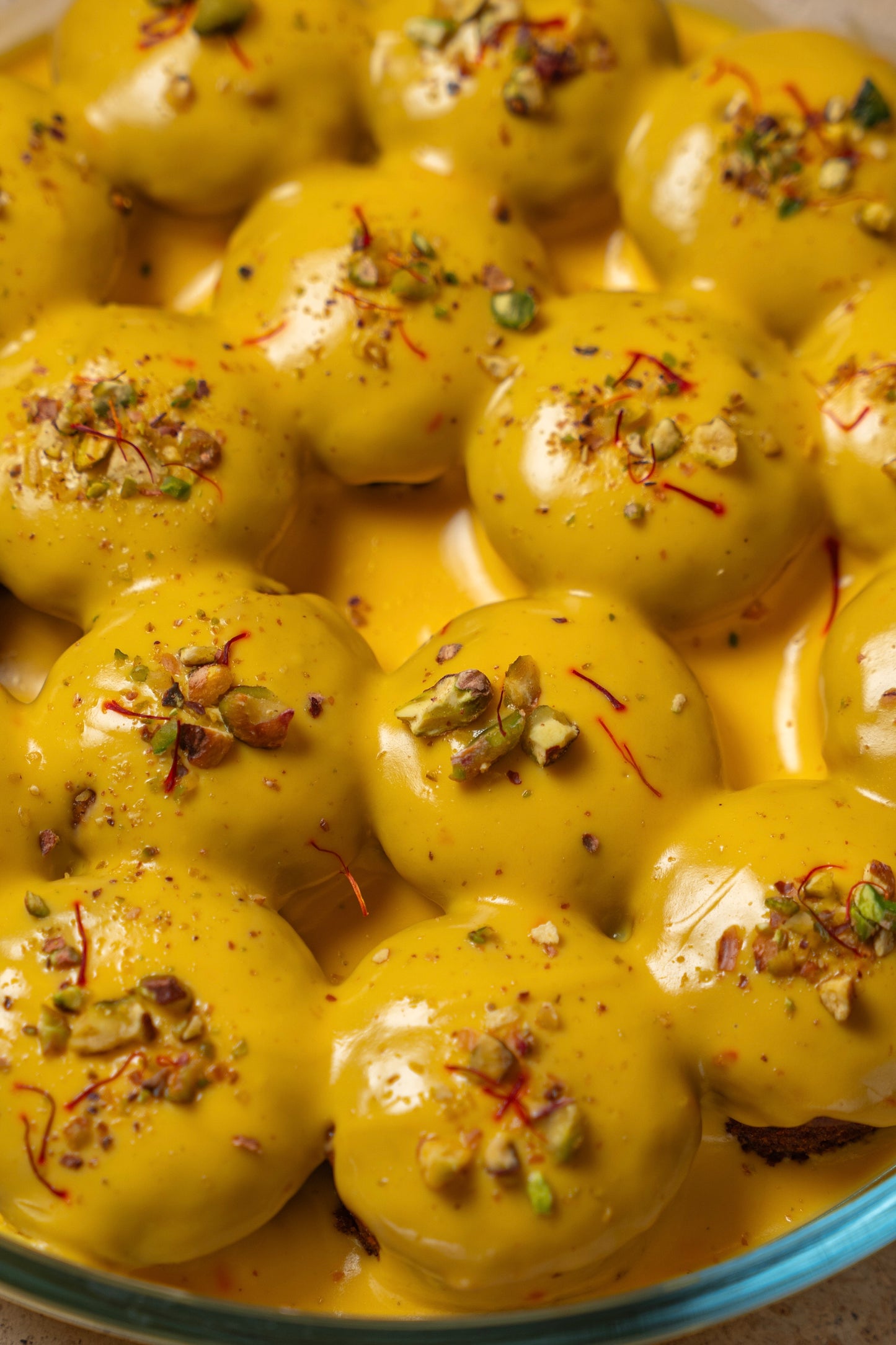 Saffron Date Pudding