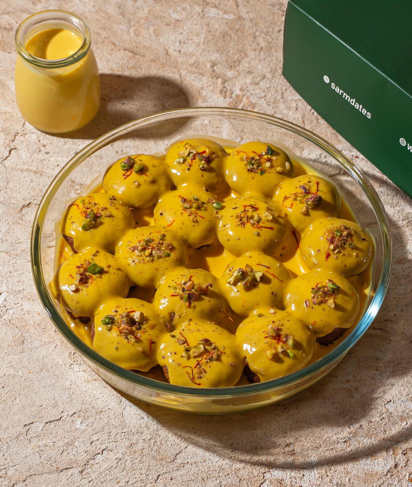 Saffron Date Pudding